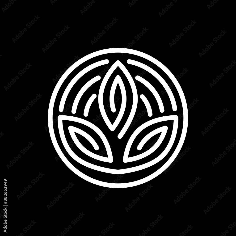 Natural floral logo simple illustration vector art for your brand Natural floral logo simple illustration vector art for your brand