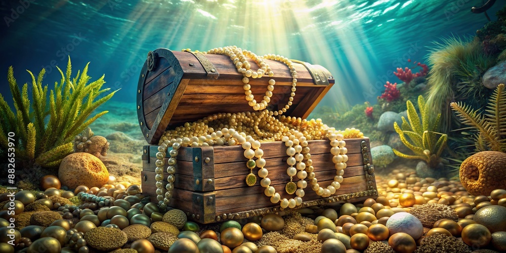 Ancient Wooden Pirate Treasure Chest Overflowing With Gold Coins ancient-wooden-pirate-treasure-chest-overflowing-with-gold-coins