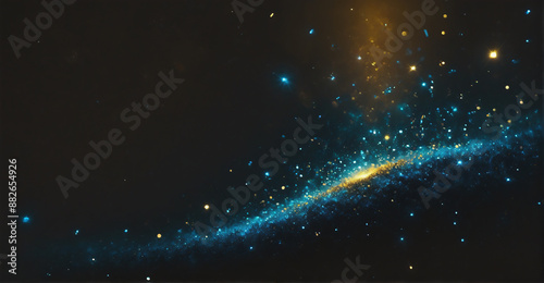 A stunning celestial scene with a multitude of luminous stars scattered across a deep, dark sky, offering a serene and breathtaking visual
