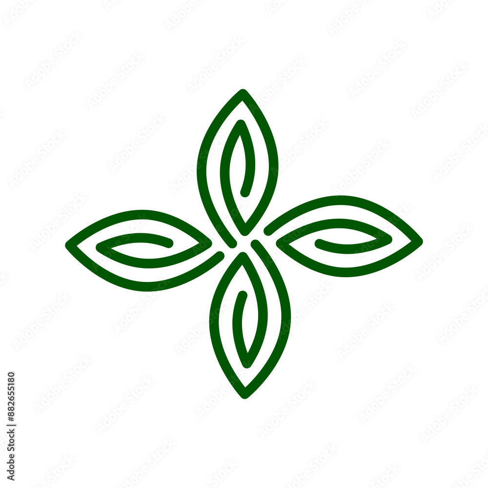 Natural floral logo simple illustration vector art for your brand Natural floral logo simple illustration vector art for your brand