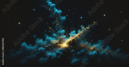 A breathtaking celestial panorama with a rich array of glowing stars scattered across a deep, starry backdrop for a luxurious and serene scene
