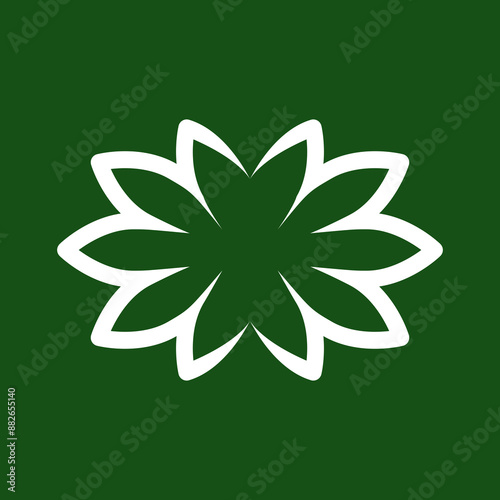 Natural floral logo simple illustration vector art for your brand