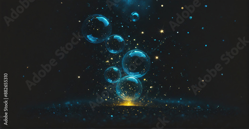 An exquisite celestial scene with countless twinkling stars casting a radiant glow across a deep, expansive night sky for an enchanting ambiance
