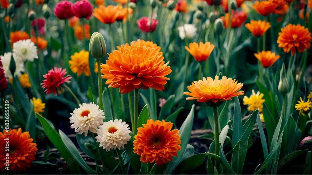 Dutch flowers close-up background. Dutch flowers close-up background.