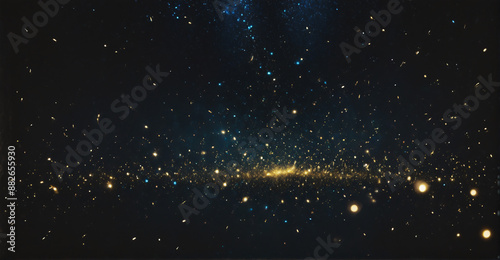 A mesmerizing starry sky featuring numerous twinkling stars glowing softly against a dark, expansive canvas for a magical cosmic scene
