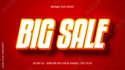Super big sale editable text effect