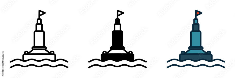 The Buoy icon signifies safety and navigation, ideal for marine websites, sailing blogs, and ocean-themed projects. The Buoy icon signifies safety and navigation, ideal for marine websites, sailing blogs, and ocean-themed projects.