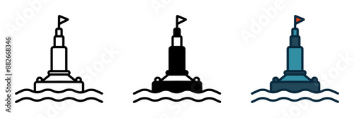 The Buoy icon signifies safety and navigation, ideal for marine websites, sailing blogs, and ocean-themed projects.
