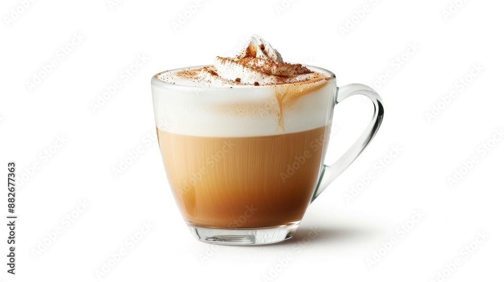 Cappuccino with Whipped Cream and Cinnamon Cappuccino with Whipped Cream and Cinnamon