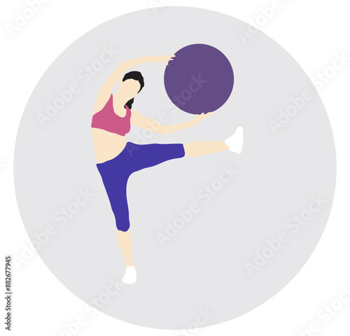 swiss ball exercise full isolated