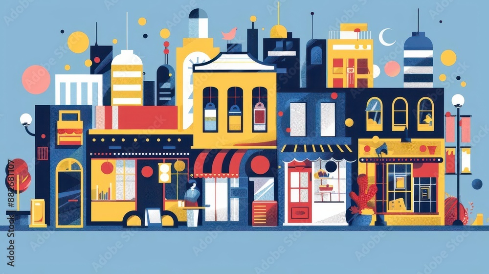 Originality and Branding, business expansion, flat design illustration Originality and Branding, business expansion, flat design illustration