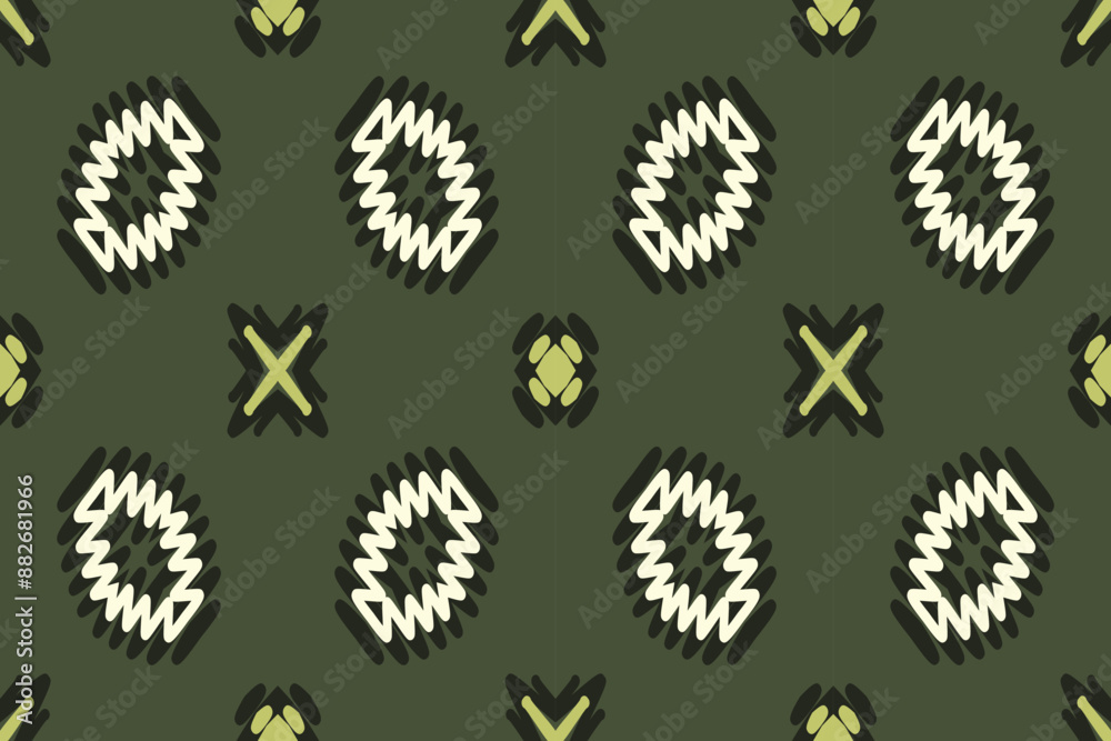 Ceraamiche Decorative, Traditional Ethnic Ikat, Aztec Abstract Vector Pattern, Seamless Pattern in Tribal, Folk Embroidery and Mexican Style. Ceraamiche Decorative, Traditional Ethnic Ikat, Aztec Abstract Vector Pattern, Seamless Pattern in Tribal, Folk Embroidery and Mexican Style.