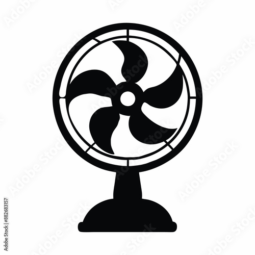 fan silhouette vector design