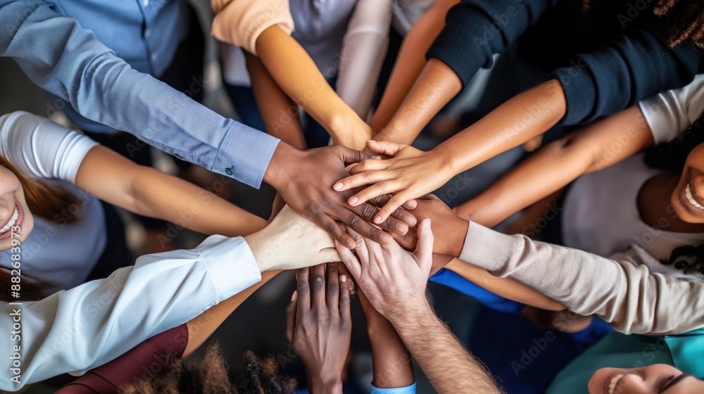 Multicultural team collaborating on a project, showing the benefits of diversity and inclusion in the workplace Multicultural team collaborating on a project, showing the benefits of diversity and inclusion in the workplace