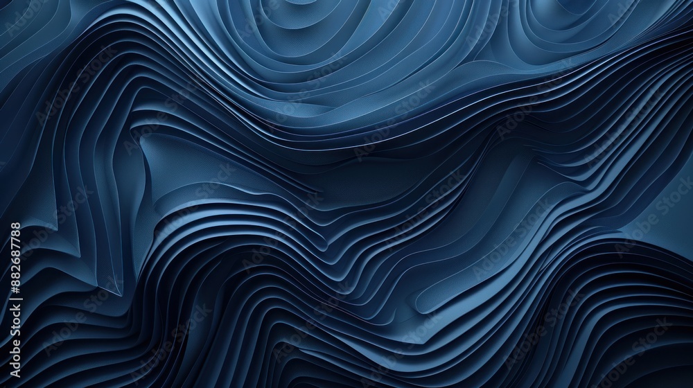 Abstract Blue Wavy Design Abstract Blue Wavy Design