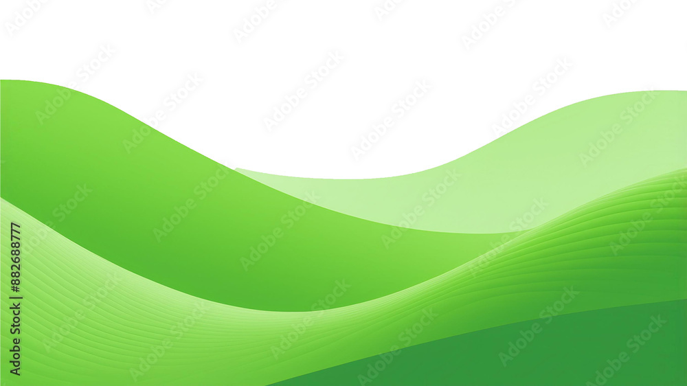 Green simple streamlined texture The background is transparent Green simple streamlined texture The background is transparent