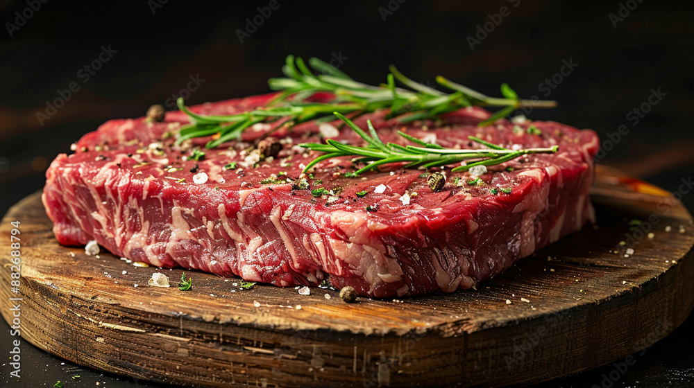 Australia steak on black background. Food concept. Australia steak on black background. Food concept.