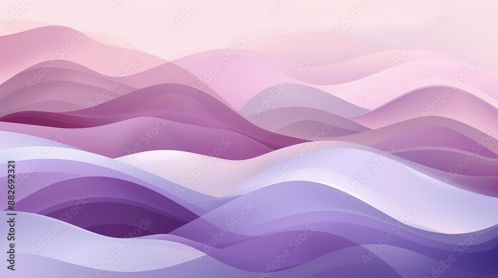 An abstract illustration of mauve-colored waves, symbolizing tranquility and serenity. An abstract illustration of mauve-colored waves, symbolizing tranquility and serenity.