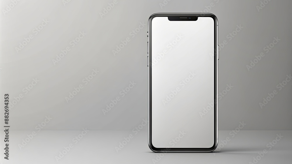 Phone mockup of a realistic smartphone, technology, mobile, communication, device, digital, modern, mockup, design, screen, display Phone mockup of a realistic smartphone, technology, mobile, communication, device, digital, modern, mockup, design, screen, display