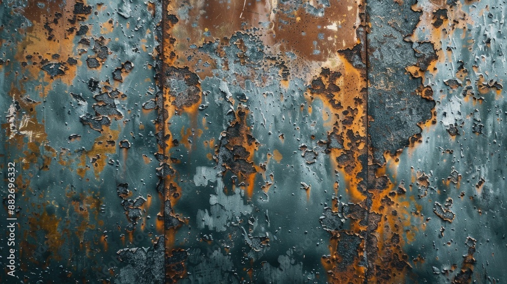 Fototapeta premium Corroded metal texture or Zinc coated steel backdrop