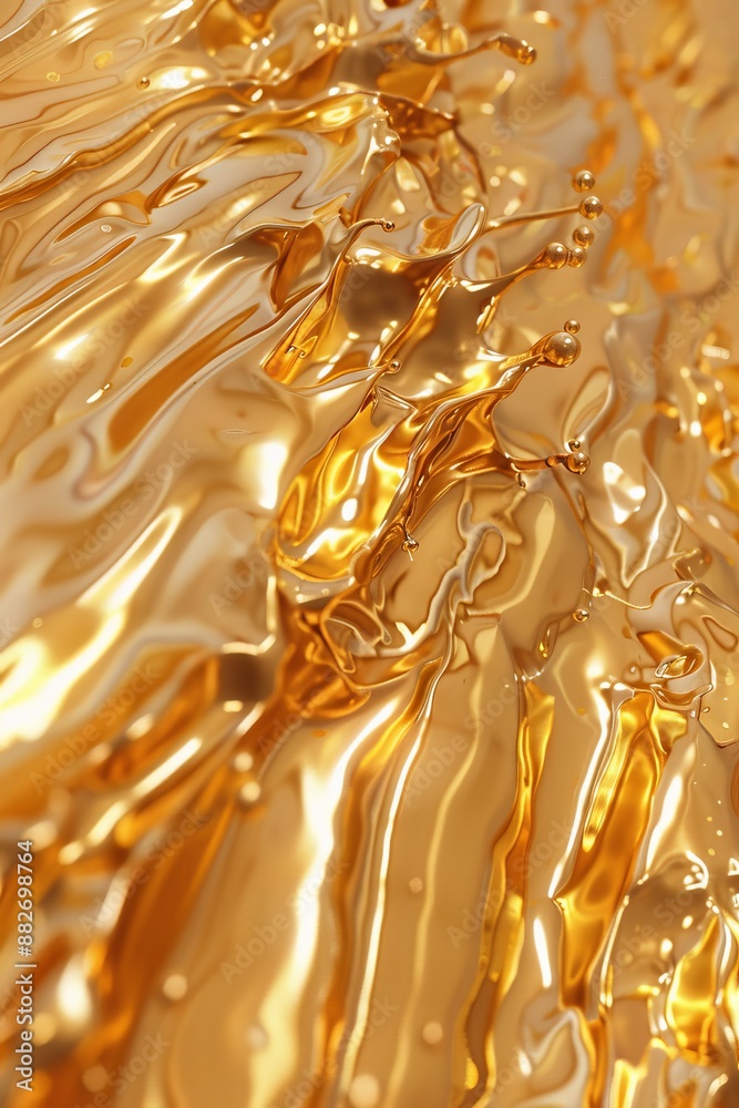 24k gold abstract waves dripping look 3d paint 24k gold abstract waves dripping look 3d paint