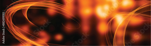 Bright glow flux effect wave background. Design template vector illustration. Panoramic image	