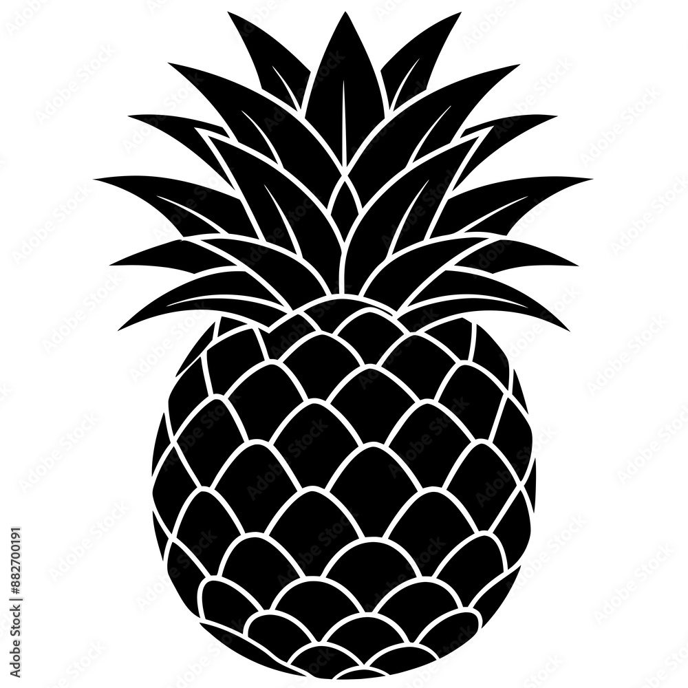 Obraz premium pineapple silhouette 