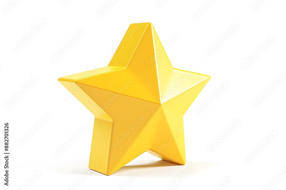 Fototapeta premium A yellow star is the main focus of the image