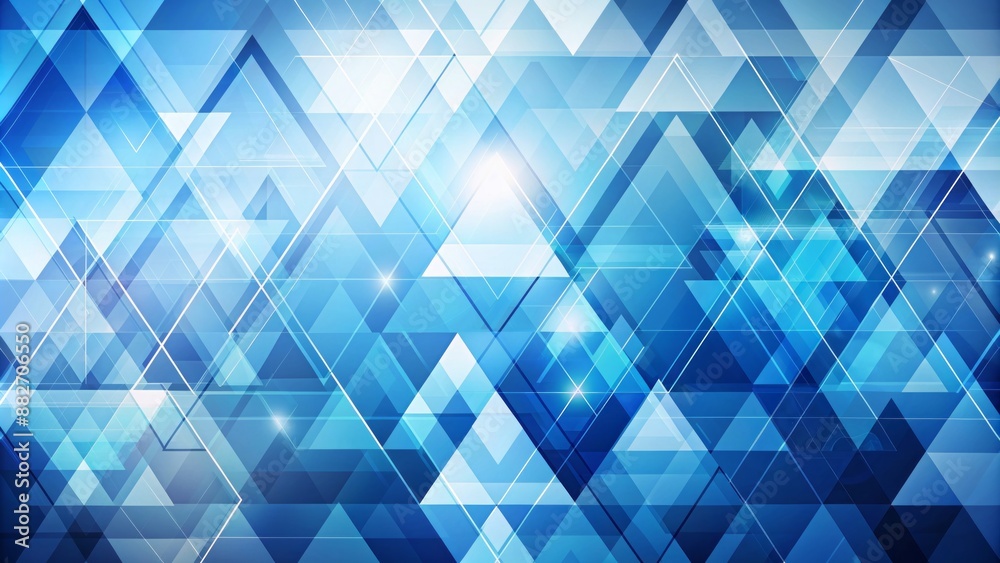 Stylish blue and white abstract background featuring geometric triangular shapes, perfect for modern technology, corporate, and business design projects. Stylish blue and white abstract background featuring geometric triangular shapes, perfect for modern technology, corporate, and business design projects.
