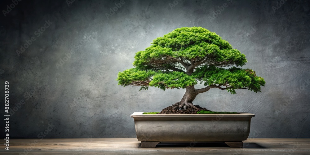 Elegant bonsai tree elegantly displayed in a stone pot, bonsai, elegant, tree, plant, stone, pot, decorative, Japanese, garden Elegant bonsai tree elegantly displayed in a stone pot, bonsai, elegant, tree, plant, stone, pot, decorative, Japanese, garden