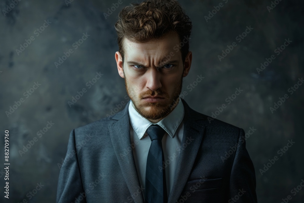 Serious Businessman Portrait in a Suit Serious Businessman Portrait in a Suit