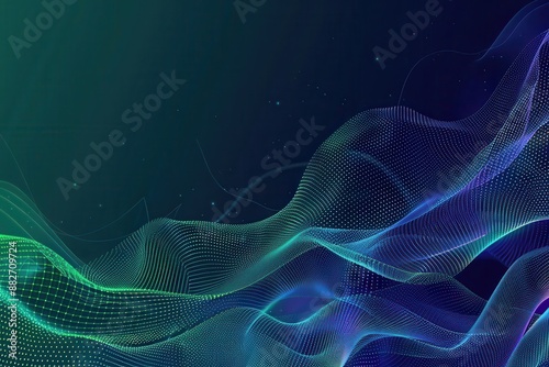 Neon Pulse: Geometric Web Banner with Vibrant Gradient