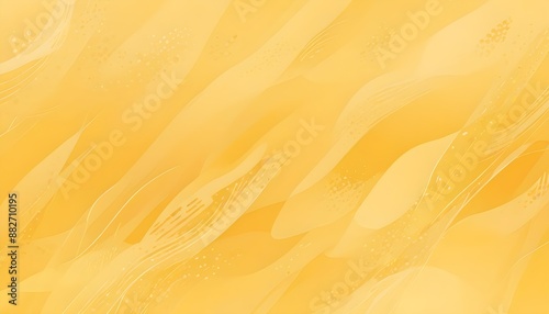 Clear Plain Shiny Warm Soft Vintage Bokeh Cloudy Wave Like Geometric Yellow Background or Texture