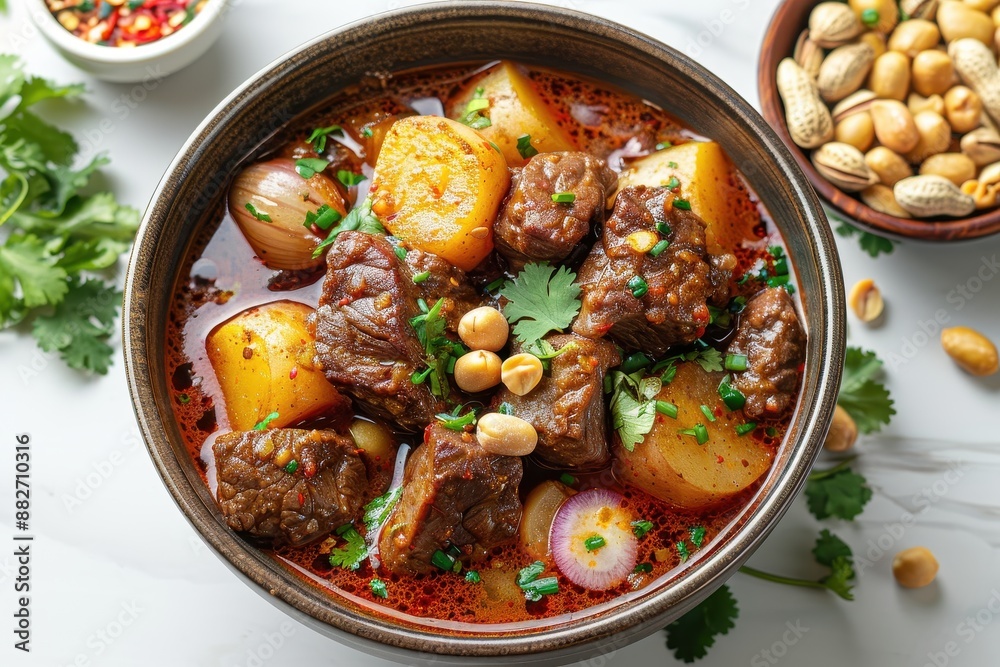 a blow of Beef Massaman a blow of Beef Massaman