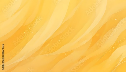 Clear Plain Shiny Warm Soft Vintage Bokeh Cloudy Wave Like Geometric Yellow Background or Texture