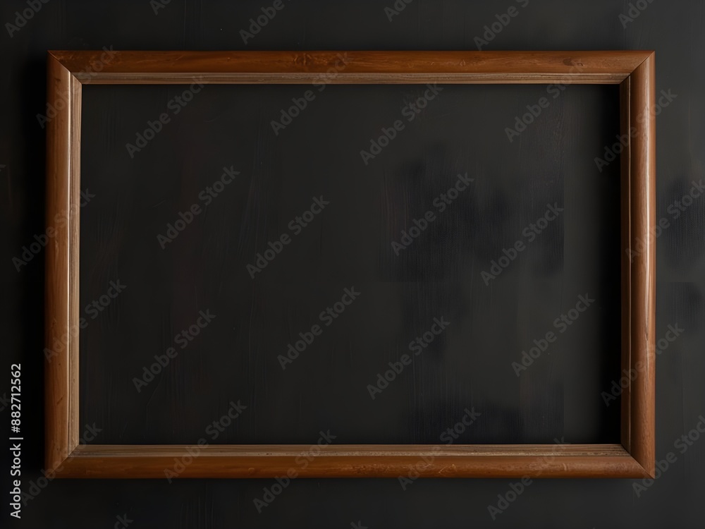 Top view of wooden frame with copy space Top view of wooden frame with copy space
