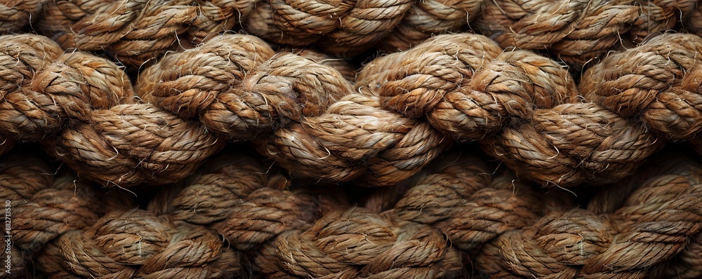 Knotted Rope Texture Background, 4K hyperrealistic photo Knotted Rope Texture Background, 4K hyperrealistic photo