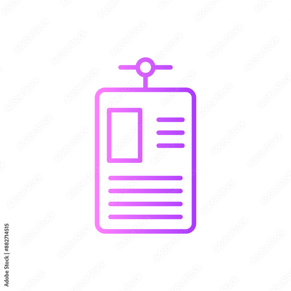 id card gradient icon id card gradient icon