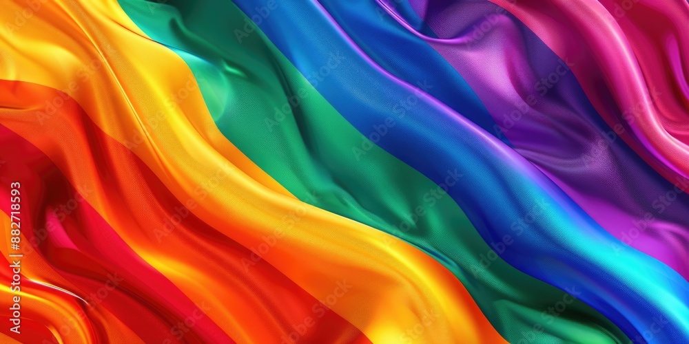 Obraz premium Multicolored Wavy Background