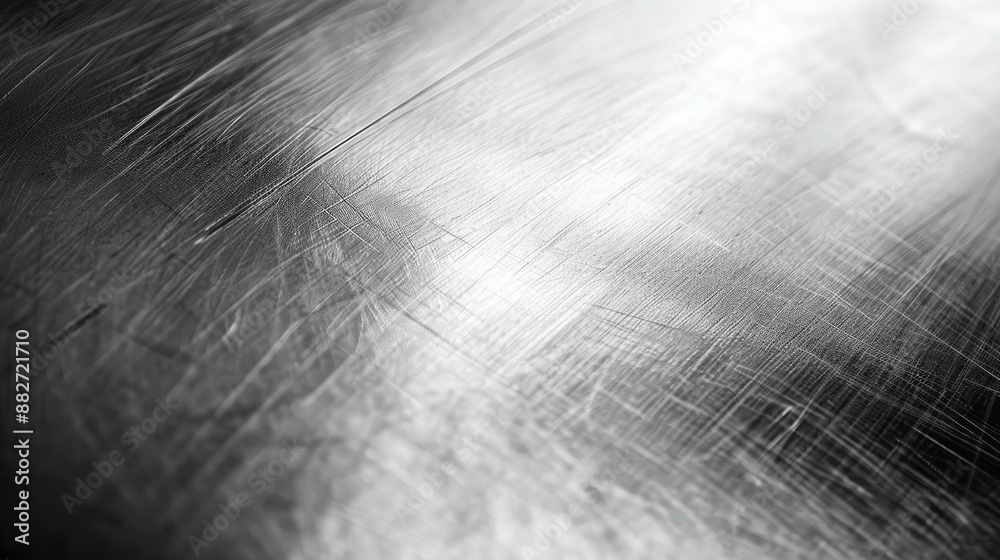 Silver metallic background with a brushed finish Silver metallic background with a brushed finish