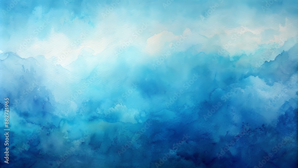 Vibrant abstract blue watercolor backdrop featuring subtle texture and soft gradient, evoking serenity and calmness in a minimalist composition. Vibrant abstract blue watercolor backdrop featuring subtle texture and soft gradient, evoking serenity and calmness in a minimalist composition.
