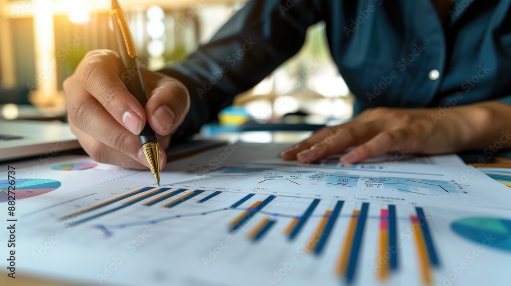 Close-up shot of an analytical working with the latest financial results
Financial accounting sales forecast graphs analysis with hand writing , digital effect abstract for background Close-up shot of an analytical working with the latest financial results
Financial accounting sales forecast graphs analysis with hand writing , digital effect abstract for background
