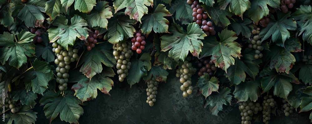 Fototapeta premium Vineyard Texture Background, 4K hyperrealistic photo