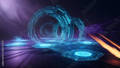 Advanced cybersecurity systems, Digital Data with Encryption.