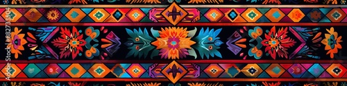 Wallpaper Mural Traditional Peruvian native design pattern Torontodigital.ca
