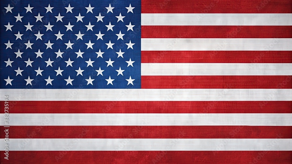 Patriotic representation of the American flag in high resolution, America, stars and stripes Patriotic representation of the American flag in high resolution, America, stars and stripes