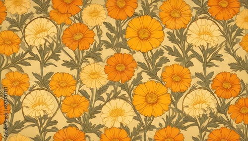 Wallpaper Mural Clear Plain Shiny Warm Soft Vintage Bokeh Cloudy Wave Like Geometric Yellow Background or Texture Torontodigital.ca