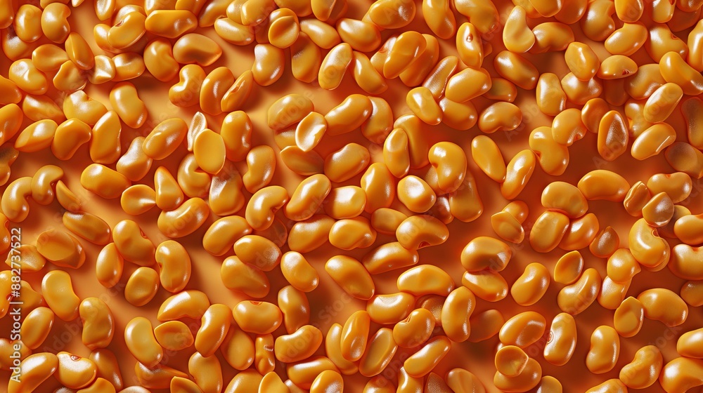 baked beans background with copy space baked beans background with copy space