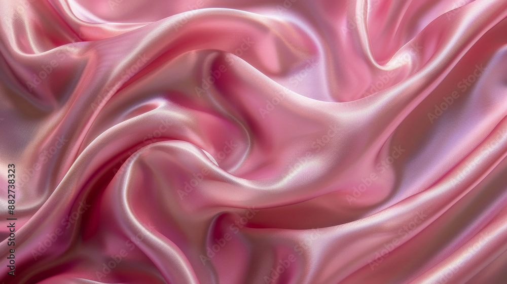 Obraz premium Glossy Pink Fabric Background