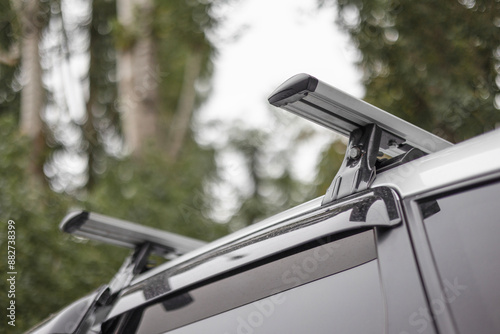 Obraz na płótnie Roof rack on station wagon or estate car w salonie